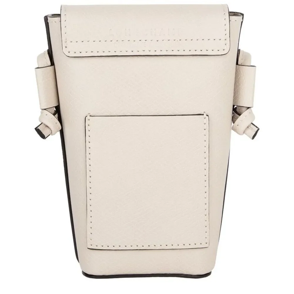 Longchamp Épure Leather Phone Case, White_4